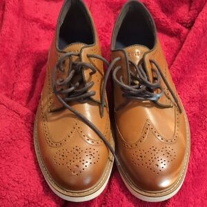 Cole Haan Men's Tan Wingtip Derbys
